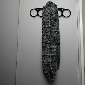 Cotton On Black And White Knit Infinity Scarf